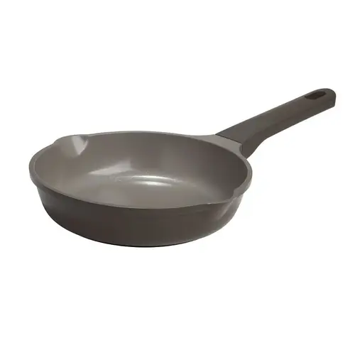 Ecolution EH11567-AS Aria Series Fry Pan, 8 in Dia, Aluminum Pan, Charcoal Pan, Comfort-Grip, Soft Touch Handle