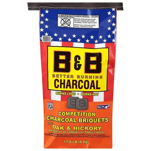 Charcoal Briquettes All Natural Hickory and Oak 17.6 lb