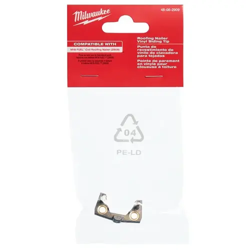 Milwaukee 48-08-2909 M18 FUEL Nailer Vinyl Siding Tip, Vinyl, For: M18 FUEL 2909-20 Coil Roofing Nailer