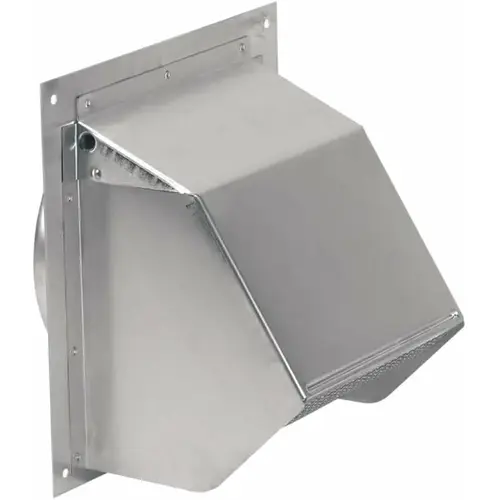 Broan 641 Wall Cap, Steel, Aluminum, For: 6 in Round Duct for Range Hoods and Bath Ventilation Fans Mill Finish