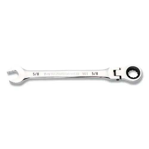 GEARWRENCH 86747 90-Tooth 12 Point Flex Head Ratcheting Combination Wrench, SAE, 5/8 in