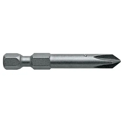 Apex 492-BX Phillips Power Bit, #2, 1/4 in Hex Power Drive Shank, 3-1/2 in