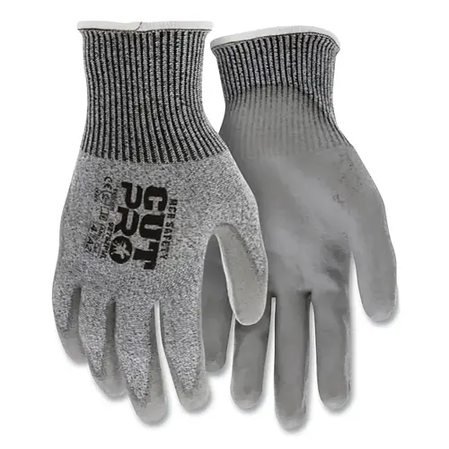 Cut Pro  13 Gauge HyperMax  Shell Cut Resistant Work Gloves, Polurethane, Small, Gray - pack of 12
