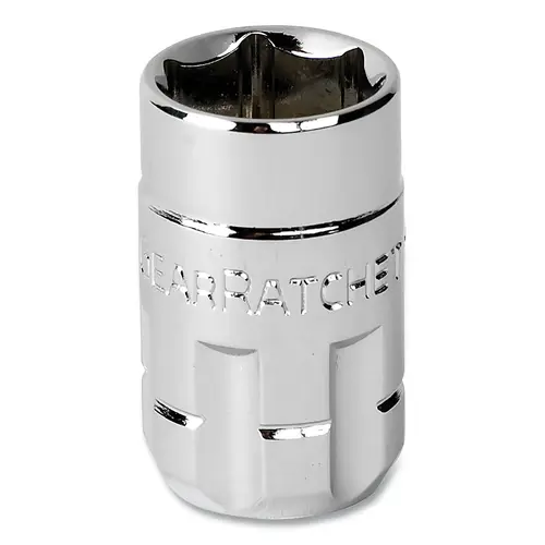 GEARWRENCH 522080GR Pass-Thru  Standard Length Socket, 1/4 in drive, 8 mm, 6 Point, Alloy Steel