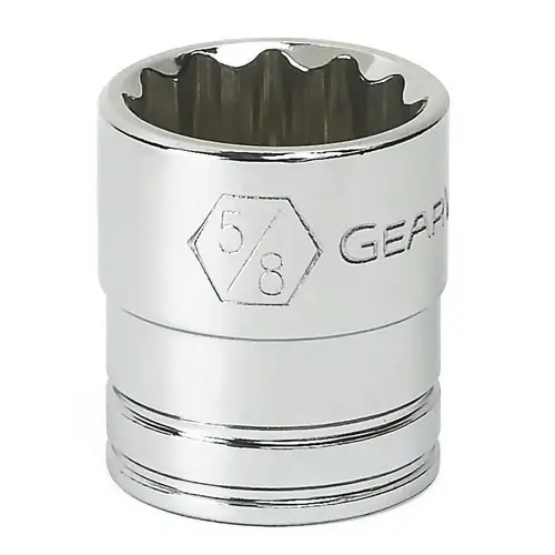 GEARWRENCH 80357 3/8 in Drive 6 Point SAE Standard Length Sockets, 11/16 in, 0.984 in Long