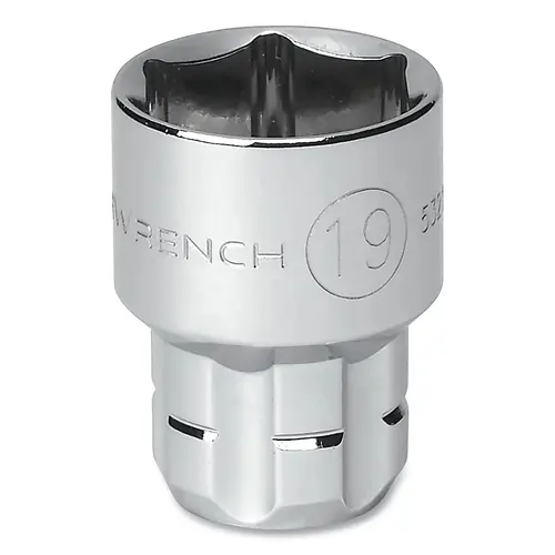 GEARWRENCH 532150GR Pass-Thru  Standard Length Socket, 3/8 in drive, 15 mm, 6 Point, Alloy Steel