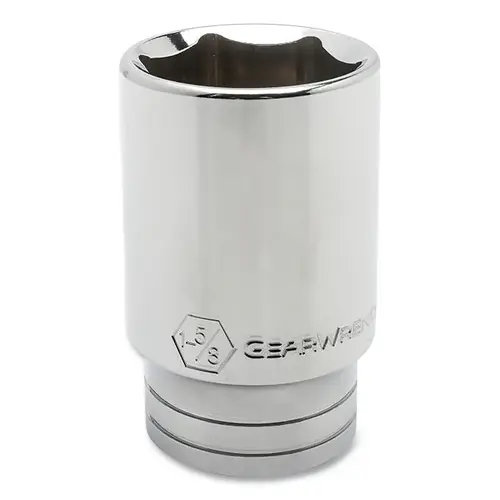 GEARWRENCH 82444 6 Point Deep SAE Socket, 3/4 in Drive, 1-1/8 in Opening