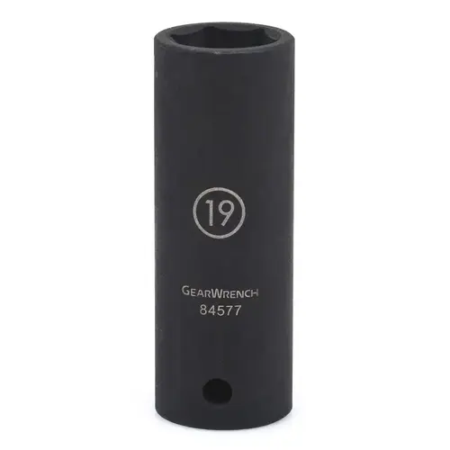 GEARWRENCH 84583N Impact Socket, 1/2 in Drive Size, 25 mm Opening Size, 6-point, Deep Length