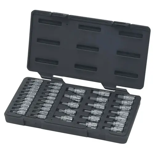39 Piece Vortex Bit Socket Sets, 1/4 in; 3/8 in, SAE, Metric