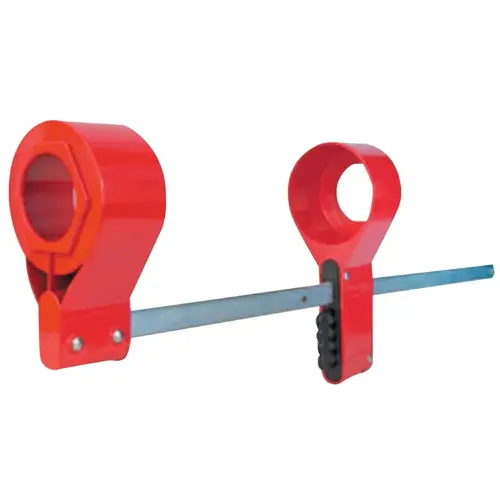 Blind Flange Lockout Device, 24 in Pipe dia, Large, Red/Silver