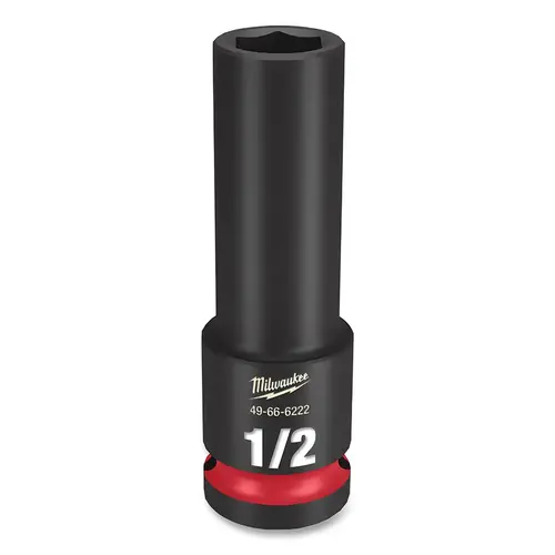 SHOCKWAVE Impact Duty Series Deep Impact Socket, 1/2 in Socket, 1/2 in Drive, Square Drive Black Phosphate