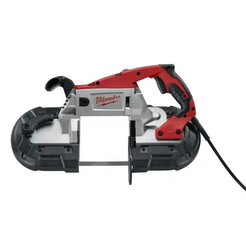 Deep Cut Variable-Speed Band Saw, AC/DC, Top Front/D-Handles, 300 to 380 SFPM, Carrying Case