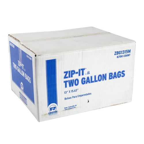 ROYAL ZBG1315 TWO GALLON BAG DOUBLE ZIPPER