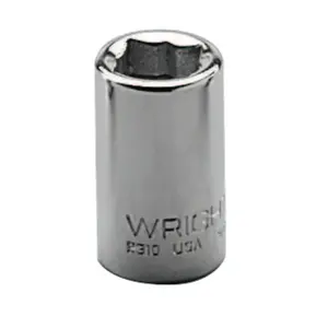WRIGHT TOOL 2310 1/4" Dr. Standard Sockets, 1/4 in Drive, 5/16 in, 8 Points - pack of 6