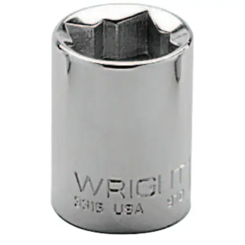 3/8" Dr. Standard Sockets, 3/8 in Drive, 1/2 in, 8 Points