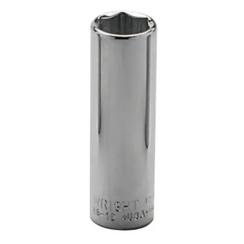 3/8" Dr. Deep Sockets, 3/8 in Drive, 1/4 in, 6 Points