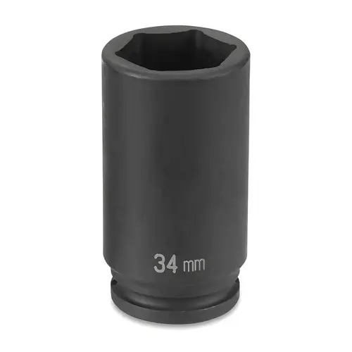 Impact Socket, 1/2 in Drive Size, 32 mm Socket Size, Hex, 6-point, Axle/Spindle Nut