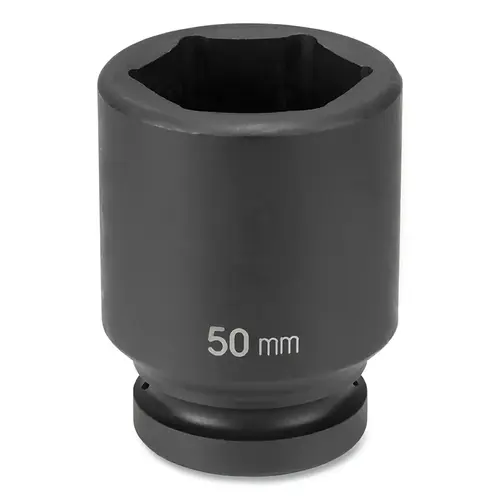 Impact Socket, 1 in Drive Size, 15/16 in Socket Size, Hex, 6-point, Deep Length