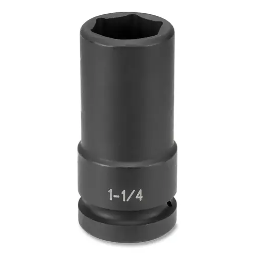Impact Socket, 1 in Drive Size, 1-5/16 in Socket Size, Hex, 6-point, Extra-Deep Length Thin Wall