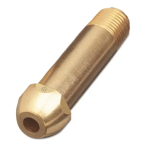 WESTERN ENTERPRISES 1511 Regulator Inlet Nipple, 1/4 in (NPT), 4-1/2 in L, CGA-580/CGA-510/CGA-500/CGA-590