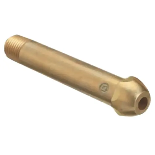 WESTERN ENTERPRISES 66SF Regulator Inlet Nipple, Oxygen, 1/4 in (NPT), 2-1/2 in L, Brass, CGA-540