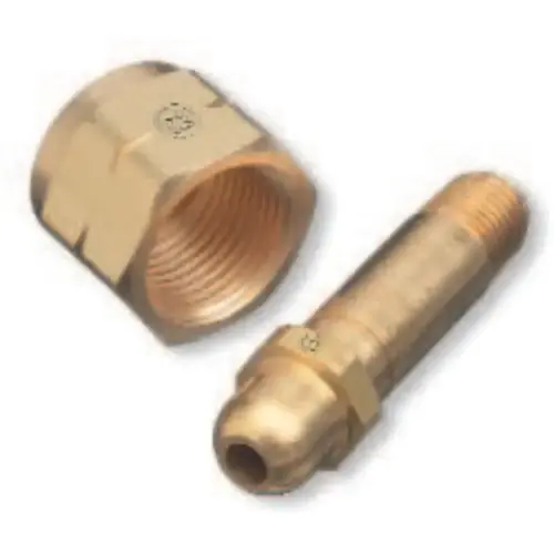 WESTERN ENTERPRISES 76 Regulator Inlet Nipple, Butane, Propane, 1/4 in (NPT), 2-1/2 in, Brass, CGA-555
