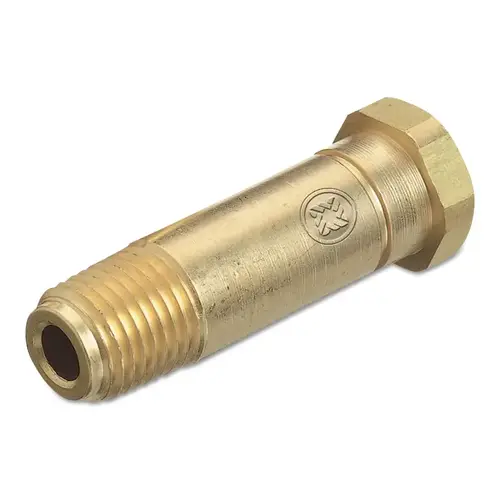 WESTERN ENTERPRISES CO-4CV Regulator Inlet Nipples, CO2;Corrosive Gas, 1/4"NPT, 2 1/2", Brass,CGA320;CGA330