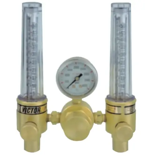 DFM Dual Flowmeter Regulator, Argon; Helium, CGA 580, 3,000 psig inlet
