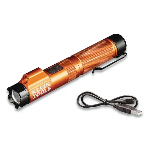 RECHARGEABLE FOCUS FLASHLIGHT WITH LASER