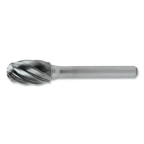 Industrial Quality 6mm Shank Carbide Burr - 5/8" Diameter Double Cut SE-6 Rotary Tool Bit