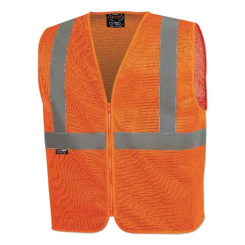 Pioneer V1025050U-4XL 6844U/6845U Hi-Viz Safety Vest, 4X-Large, Orange