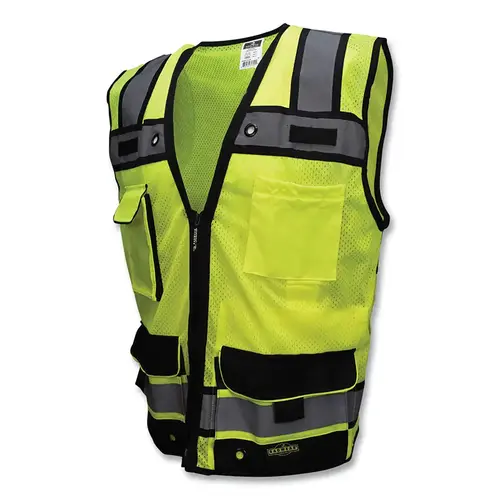Radians SV652ZGM2X TPR/CL2 HVY DTY MESH SURV W/ZIP-GRN-2X
