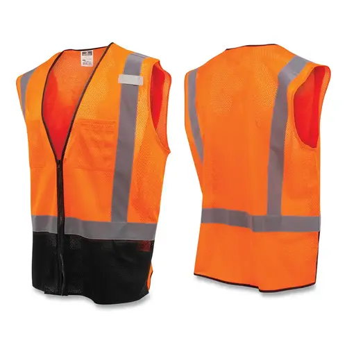 Radians SV54B2ZOM4X Color Blocked Vest, 4X-Large, Hi-Vis Orange