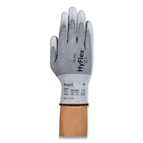 HYFLEX 11-755-12 11-755 Cut Resistant Glove, Size 12, Gray - pack of 12