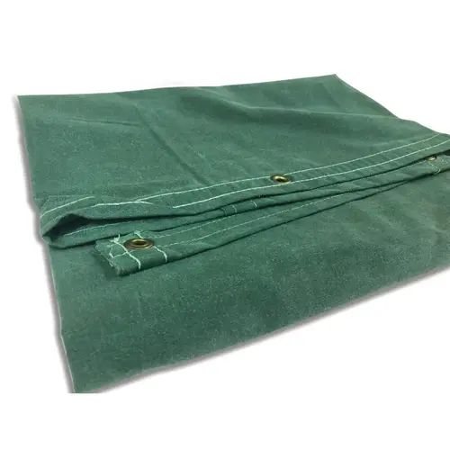 Anchor Industries 92557 Protective Tarp, 12 ft W x 14 ft L, Mildew/Water Resistant, Canvas, Green