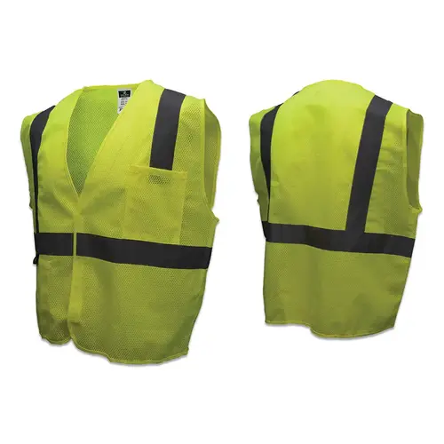 Radians SV2GM5X CLASS 2 MESH SAFETY VEST, GREEN, 5X - pack of 24
