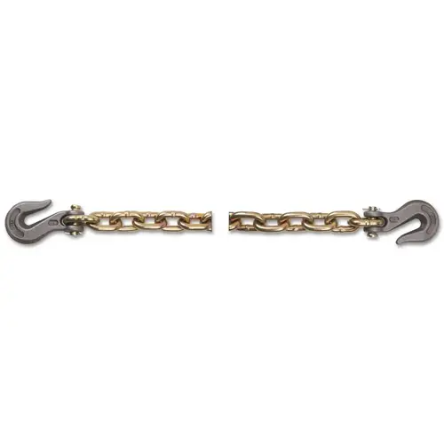 Peerless 5262363 Domestic Grade 70 Binder Chain Assembly, Trade Size 3/8 in, 6,600 lb Working Load Limit, Yellow Zinc