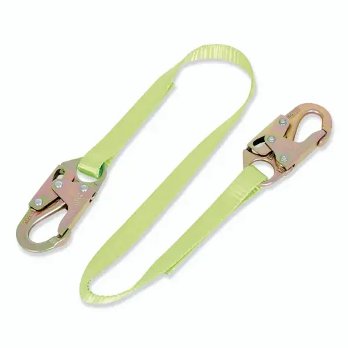 Peakworks V815406 Restraint Lanyard, 6 ft, Steel Snap Hook, 310 lb, Steel Snap Hook, 1