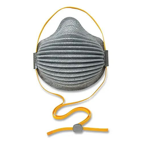 Moldex 4801 AirWave  N95 Plus Organic Vapor Relief Disposable Respirator, Small, Gray, Full Foam Face Seal - pack of 10