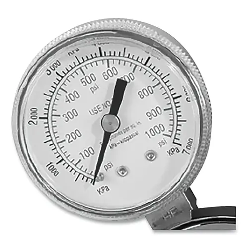 Regulator Part, Gauge, 2 in, Nitrogen, 1/4 in NPT, 0-800 PSI