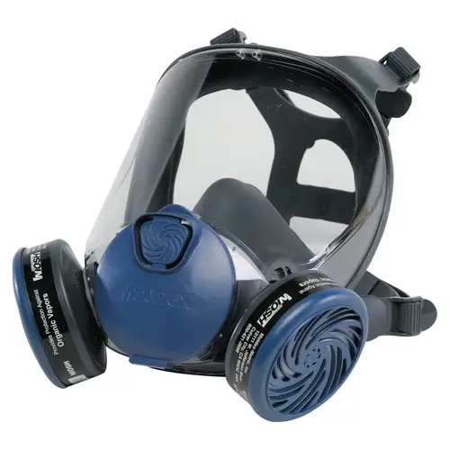 Moldex 9003 9000 Series Reusable Full Face Respirator, Large, Airborne Particles/Gases/Vapors, Thermoplastic Elastomer