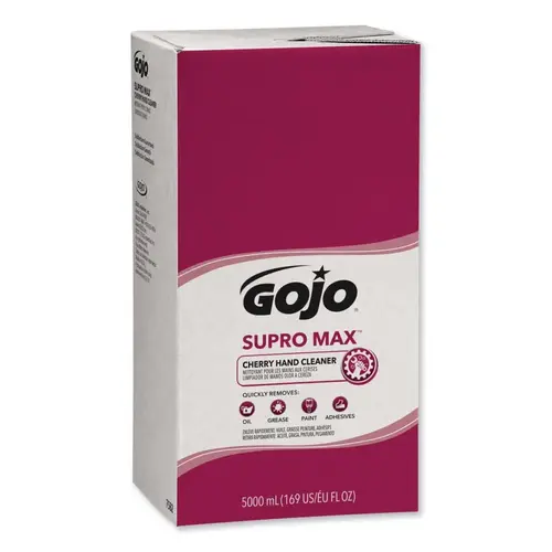 GOJO 758202 SUPRO MAX Cherry Hand Cleaners, Cherry, Bag-in-Box, 5,000 mL