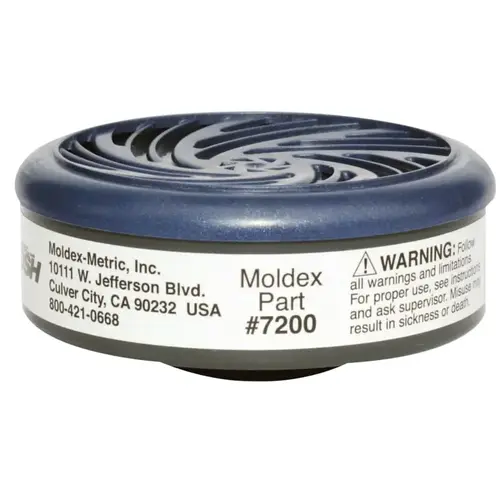 Moldex 7200 7000 & 9000 Series Gas/Vapor Cartridges, Acid Gases, White Pair