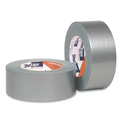 DUCK PRO SHURTAPE 105449 PC 006 Economy Grade Co-Extruded Cloth Duct Tape, 1.88 in x 60.1 yd, 6 mil, Silver - pack of 24