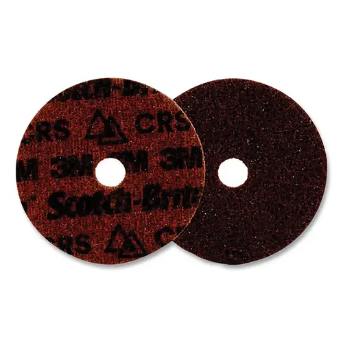 Scotch-Brite 638060-89216 Scotch-Brite  Precision Surface Conditioning Disc, 7 in dia x 7/8 in, 8600 RPM, Hook-and-Loop, CRS, 25 EA/CA Brown - pack of 25