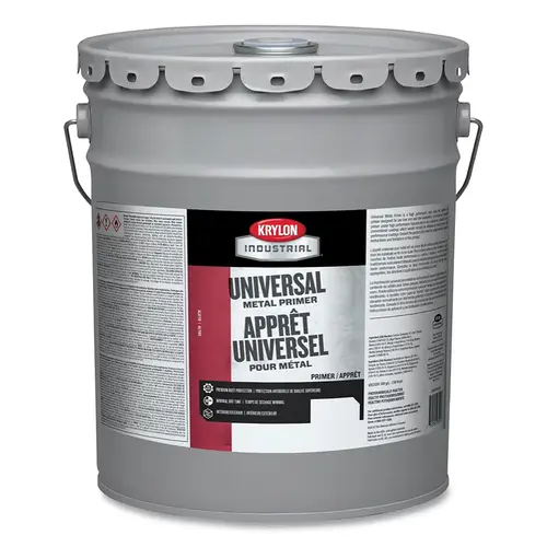 Universal Metal Primer, 5 gal, White, Flat