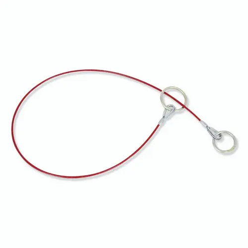 Peakworks V8208602 Cable Anchor Sling, 1/4 in PVC Coated Galvanized Cable, 2 ft