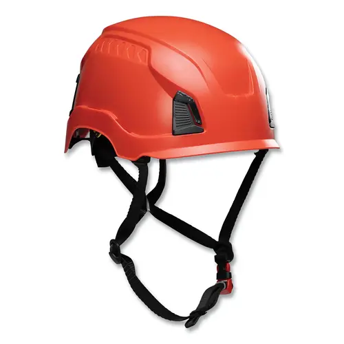 PIP 280HP1491RM15 Traverse  Industrial Climbing Helmet, HDPE, Non-Vented, Red