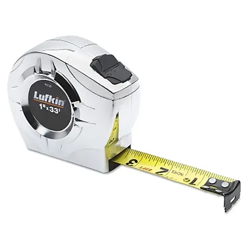 Crescent Lufkin P2212XN P2000 Tape Measures, 1/2 in x 12 ft, SAE, A7, Chrome
