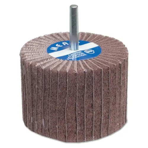 Carborundum 08834144457 Interleaf Flap Wheels with Mounted Steel Shanks, 2 in x 1 in, 120 Grit